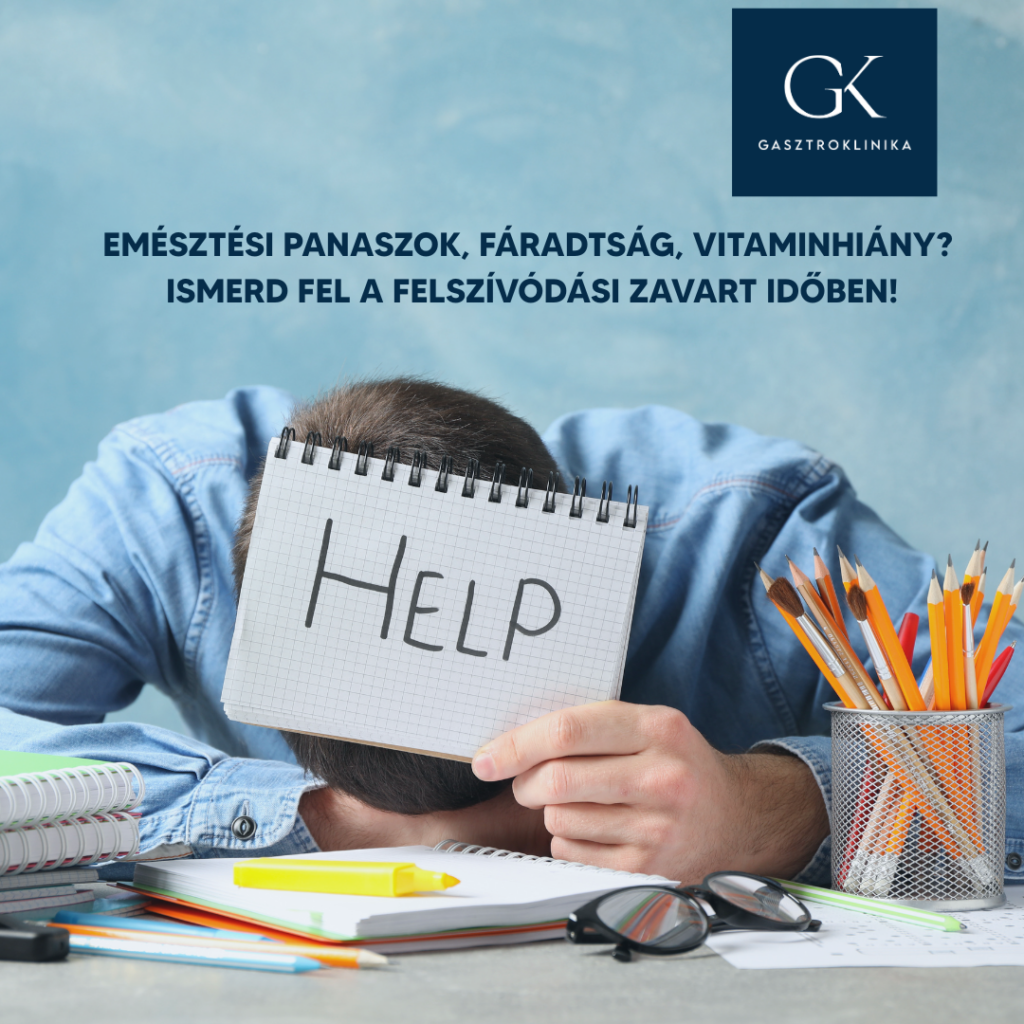 Kimerült férfi munka közben – a vitaminhiány és fáradtság lehetséges okai között a felszívódási zavar is szerepel.